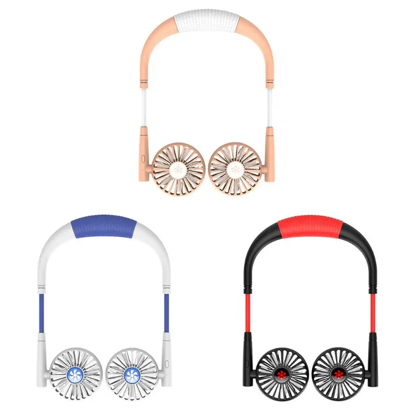 

20CC Hanging Neck Fan 3 Speed Adjustable Cooling Fan USB Rechargeable