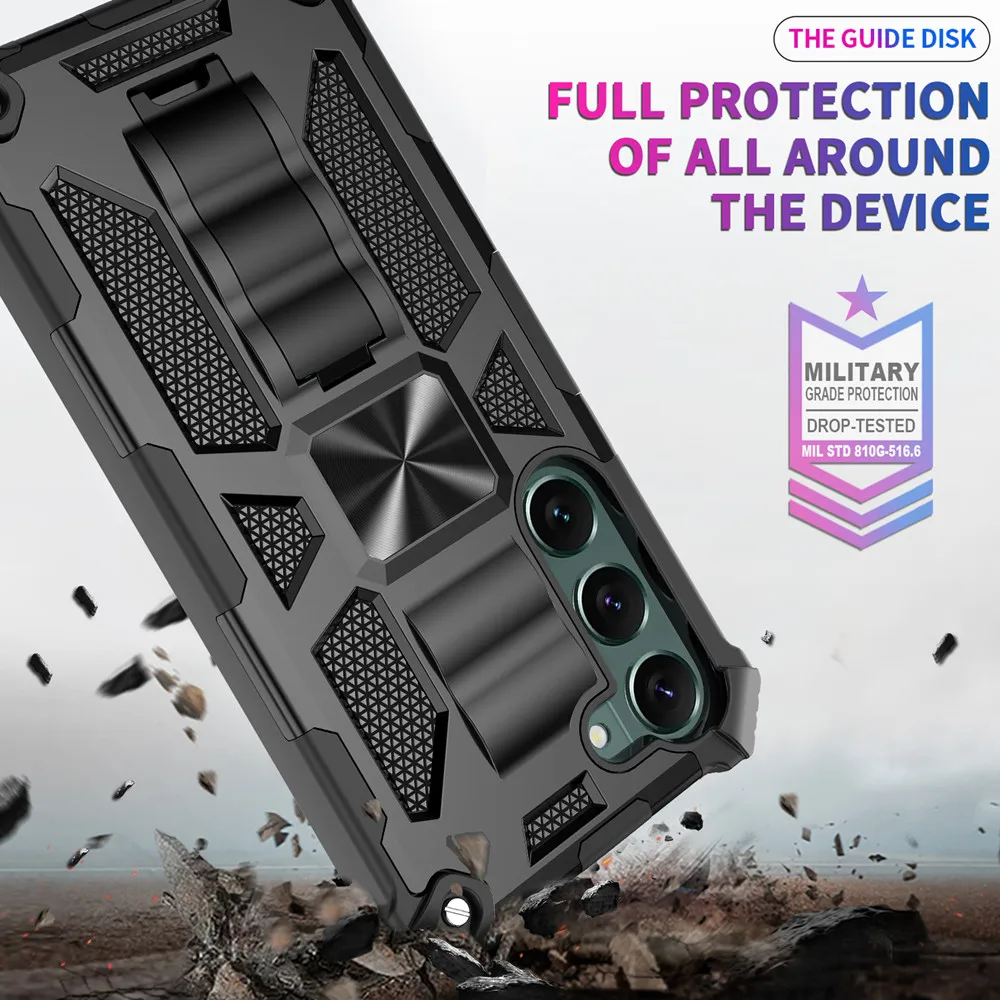 Shockproof Dual Layer Case with Built-in Kickstand