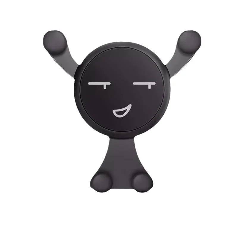 

Cartoon Smiling Bear Car Phone Holder Car Navigation Air Outlet Snap Style Gravity Phone Holder