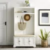 Holbrook Hall Tree, Distressed White 1