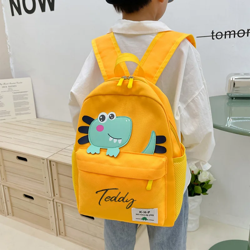 Personalized Kindergarten Backpack For Boys And Girls, Backpack For Children And Girls, Dinosaur Backpack Gift Embroidery