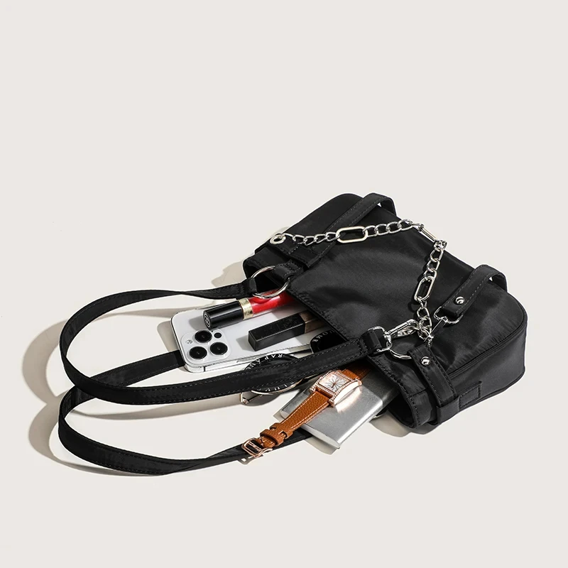 Nylon Black Luxury Handbag for Women