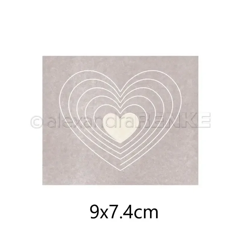 Mmao Craft Metall-Stanzformen, Stanzformen mit Liebesmotiv, Hintergrunddekoration, Scrapbook-Papier, Bastelmesser, Formklinge, Stanzschablonen – Detail 4