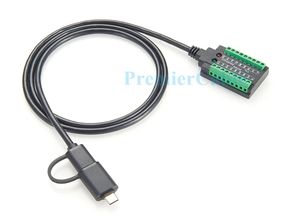Waveshare Cable Serie Industrial USB A TTL (D), Compatible Con Raspberry Pi 5, Chip FT232RNL Original, Circuitos De Protección Múltiple, Con Cabezal
