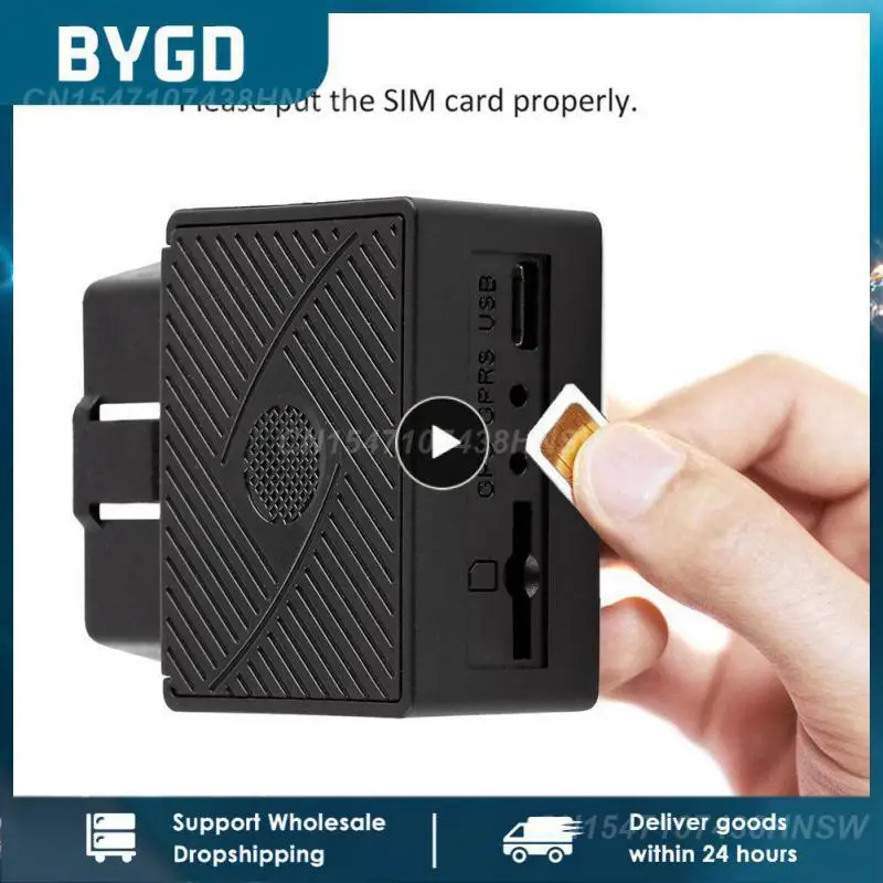 

II Realtime GPS Tracker 16PIN OBD Mini Plug Play Car GSM OBD2 Tracking Device OBD II GPS Locator With Software/APP