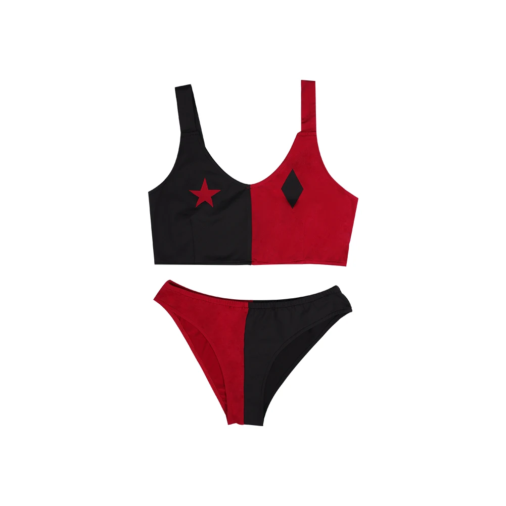 Joker Quinzel Swimsuit Cosplay Costume