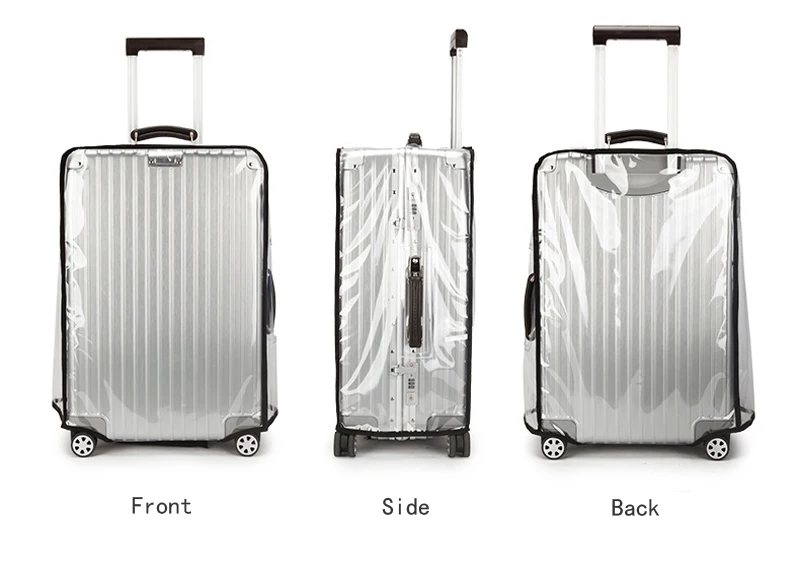 Luggage Cover 2023 Transparent PVC Luggage Covers Waterproof Trolley Suitcase Dust Cover Dustproof Travel Organizer Accessories 2