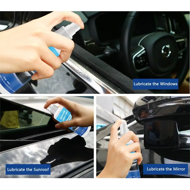 100ML Car Rubber Seal Belt Softening Lubricant Silicone Spray car lubricant tool
