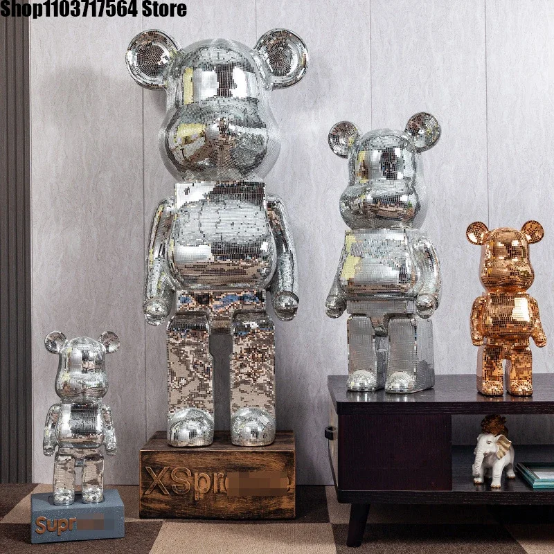 

Violent Pearl bear living room light luxury cabinet Wine cabinet cartoon stickers glass piggy bank arts and crafts large floor