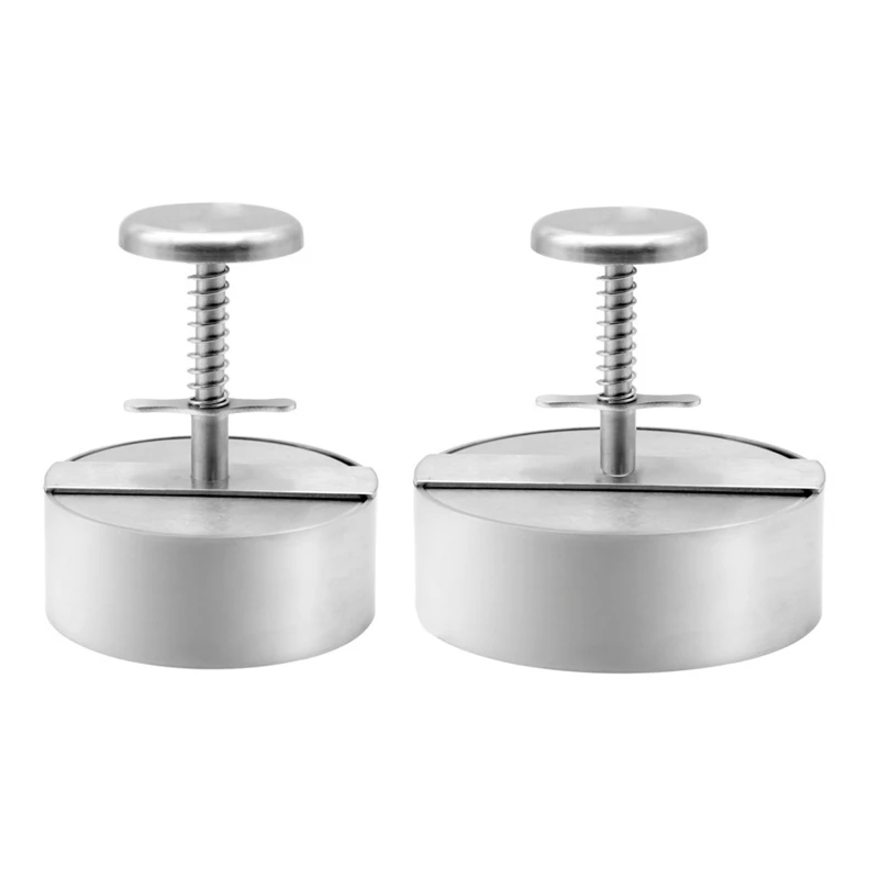 Round Bacon Press Stainless Steel Burger Smasher Grill Press Smasher