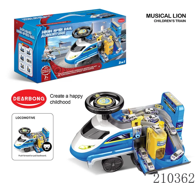 Electric story machine adventure train truck sliding baby toys ride on car kids 6