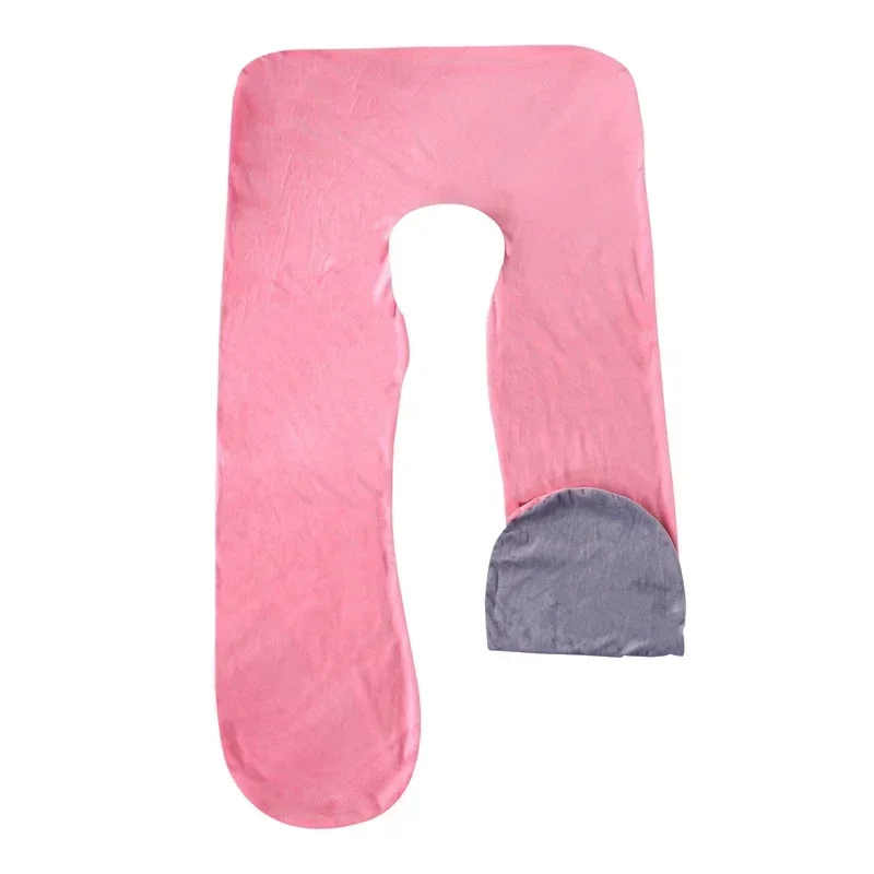 140/150CM Pregnant Maternity U-shaped Body Pillow Case Velvet Replacement Washable Cover Sleeping Support for Leg Pillow Cover 2