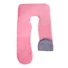 140/150CM Pregnant Maternity U-shaped Body Pillow Case Velvet Replacement Washable Cover Sleeping Support for Leg Pillow Cover 2