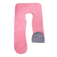140/150CM Pregnant Maternity U-shaped Body Pillow Case Velvet Replacement Washable Cover Sleeping Support for Leg Pillow Cover 2