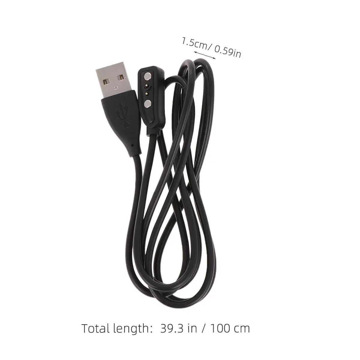 Pebble 1 스마트 워치용 USB 자기 충전 케이블 전원 회로가 있는 빠르고 효율적인 충전 코드 소형 Dc 리플