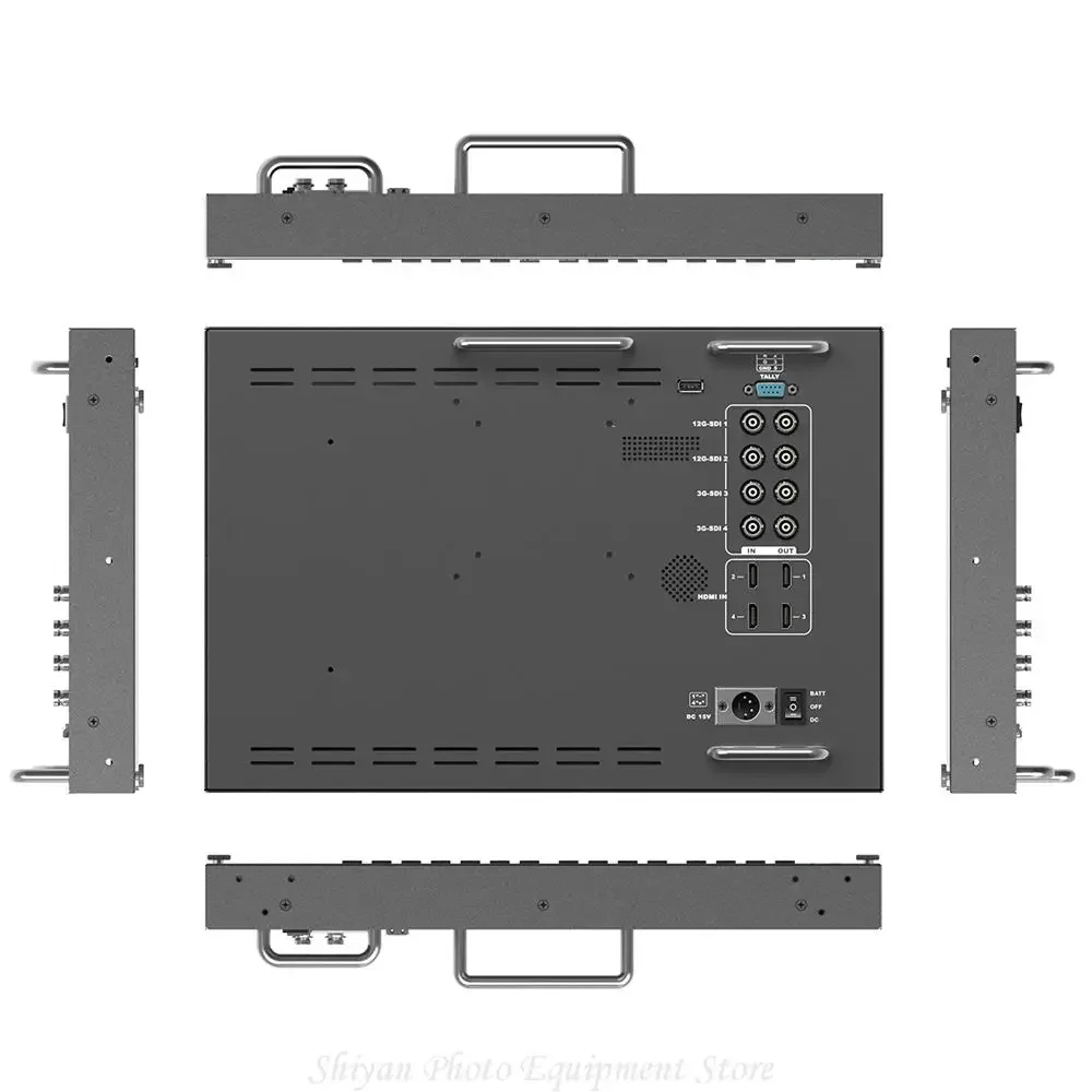 Lilliput 4K 12G-SDI input Broadcast Director Monitor BM150-12G 15.6 inch 4k HDMI For 6U Rackmount Multiviewer Camera Display