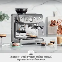 Breville the Barista Express Impress Espresso Machine Grinder,Cappuccino & Latte Machine for Home, BES876BST/BTR/BSS/DBL 1