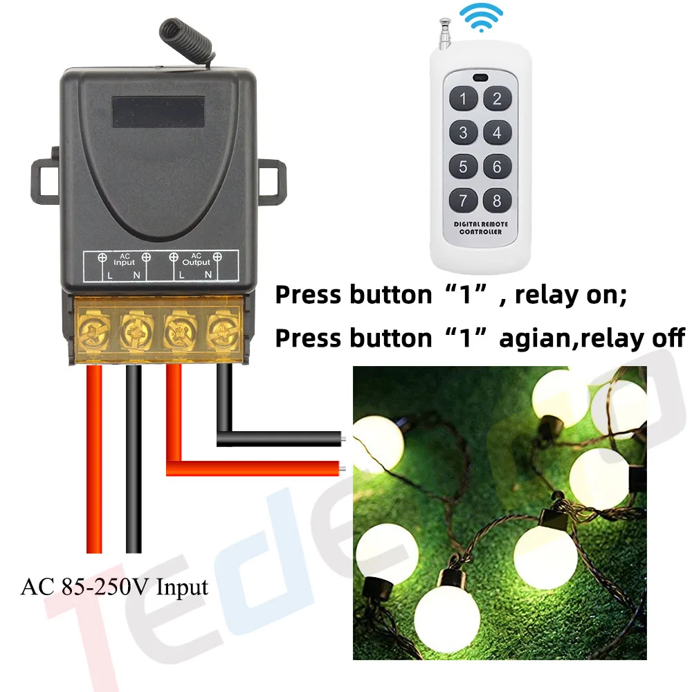 Рисунок 4 - Tedeligo RF 433 МГц 110 В 220 в