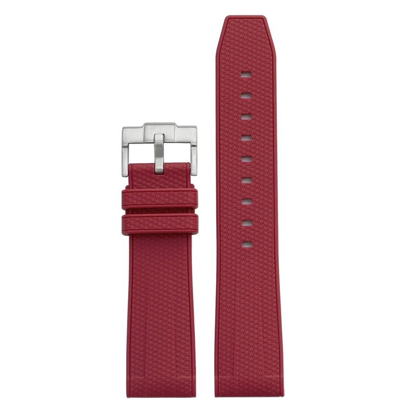 Waterproof Liquid Silicone Strap with Stainless Steel Buckle - Quick Release Replacement Watch Band