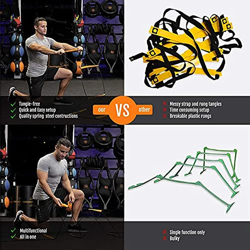 Multifunctional Agility & Speed Training Ladder for Soccer & Footwork Improvement