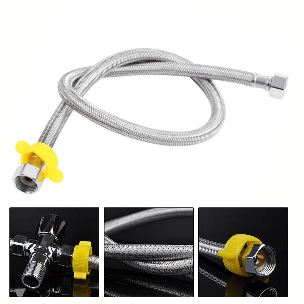 Stainless Steel Plumbing Explosion-Proof Flexible Braided Hose 1pcs Bathroom Accessories