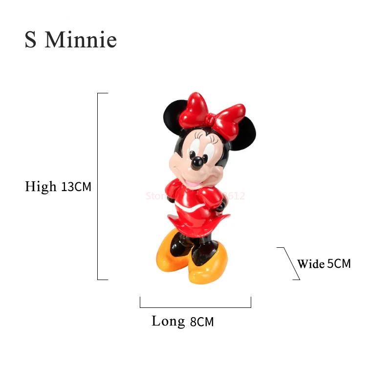 13/21cm Disney Mickey Maus Figur Minnie Maus Figuren Harz Modell