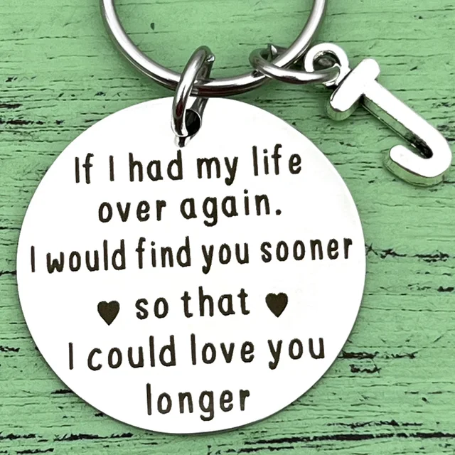 내가 다시 내 인생을 가지고 있다면 열쇠 고리는 소중한 순간과 추억을 영원히 간직하는 맞춤형 선물입니다.