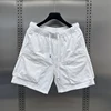 Ice Silk Men's orts Summer Thin Loose Straight Casual Mid-Length Pants Qui Dry Sports Five-Length Trousers Breathable