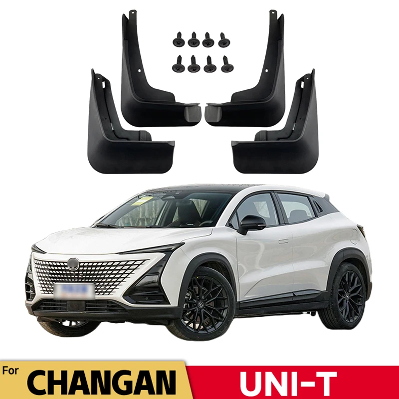 

MudFlaps For CHANGAN UNI-T 2022 2023 UNI T SPORT Mudguards Mud Flaps Splash Guards Front Rear Wheels Fender Car Accessories 4Pcs