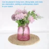 4"x6" Clear Glass Flower Vase Modern Glass Vase for Bouquet for Home Living Room Bedroom Dinning Table Office Decoration 5