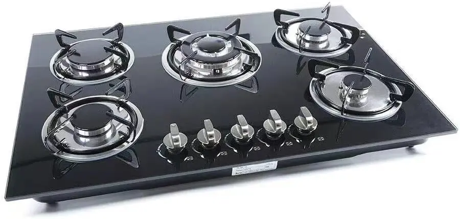 Five Burner Gas Stove Commercial Gas Stove Burner Countertop Kitchen 5 Cooker