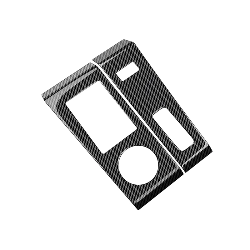 

2 шт., автомобильная Центральная панель переключения передач из углеродного волокна, панель управления, наклейка, модификация интерьера для Mitsubishi Outlander 2022 +