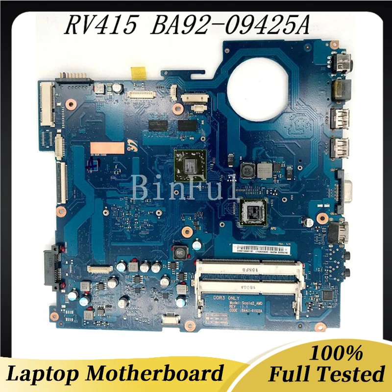 ba92-09425a-ba92-09425b-ba41-01534a-con-e450-e350-cpu-hd6470m-1gb-gpu-per-samsung-rv415-rv515-scheda-madre-del-computer-portatile-100-testato