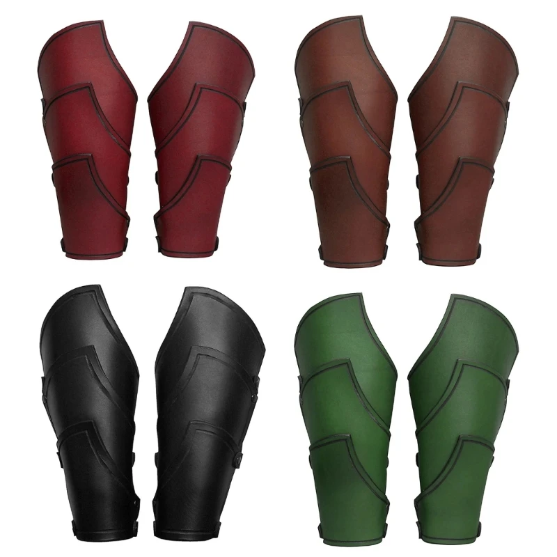PU Knight Arm Bracers Role Play Party Dress Up Costume Medieval Props Armband