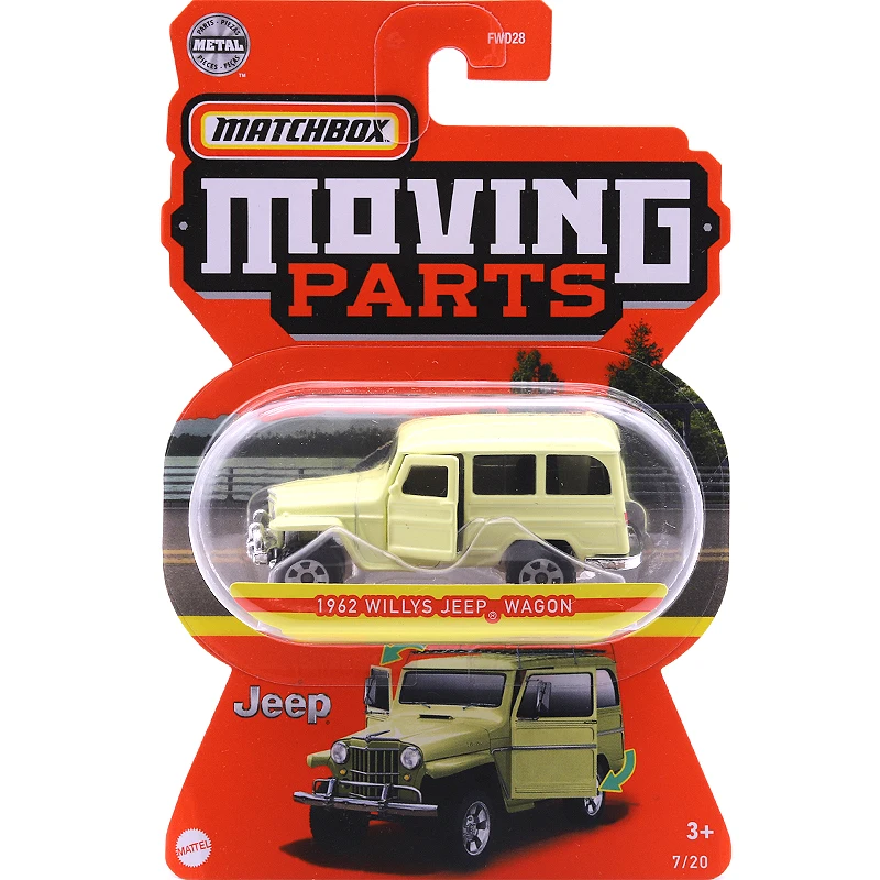 New Matchbox Moving Parts Ford Pickup Nissan Xterra Chevy Camaro Divco Truck 1:64 Metal Diecast Collection Model Car Toy FWD28 die cast toy cars