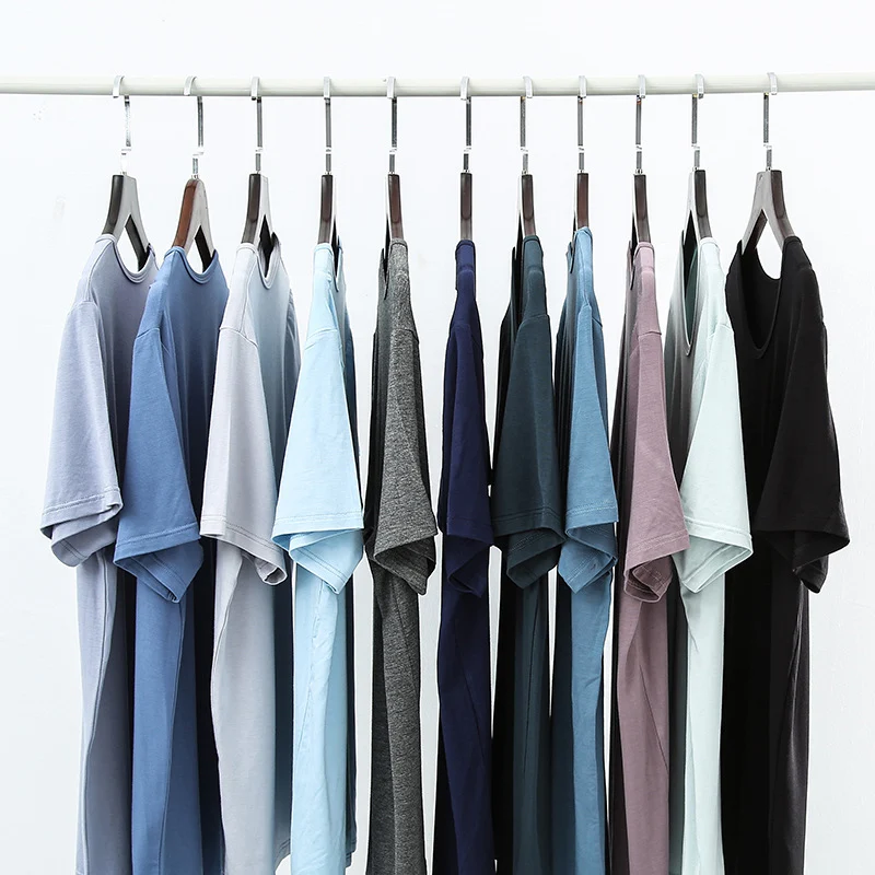 5 3 Pack Summer Men And Women With The Same Tight-fitting Modal Short-sleeved Youth Comfortable Soft Top Casual Joker T-shirt