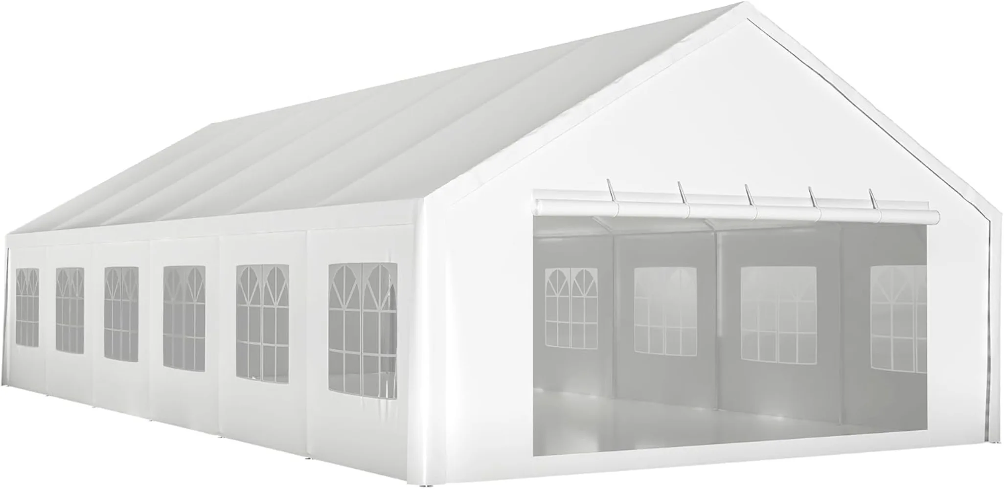 Party Tent-Heavy Duty Upgraded Galvanized Frame, Outdoor Wedding Gazebo Shelter Canopy, Removable Sidewalls,