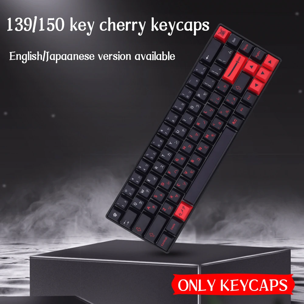 

GMK Bushido Clone Keycap Set Key Caps Cherry Profile PBT 5-sided Sublimation Mechanical Keyboard 61/68/84/87/104/108 Compatiable