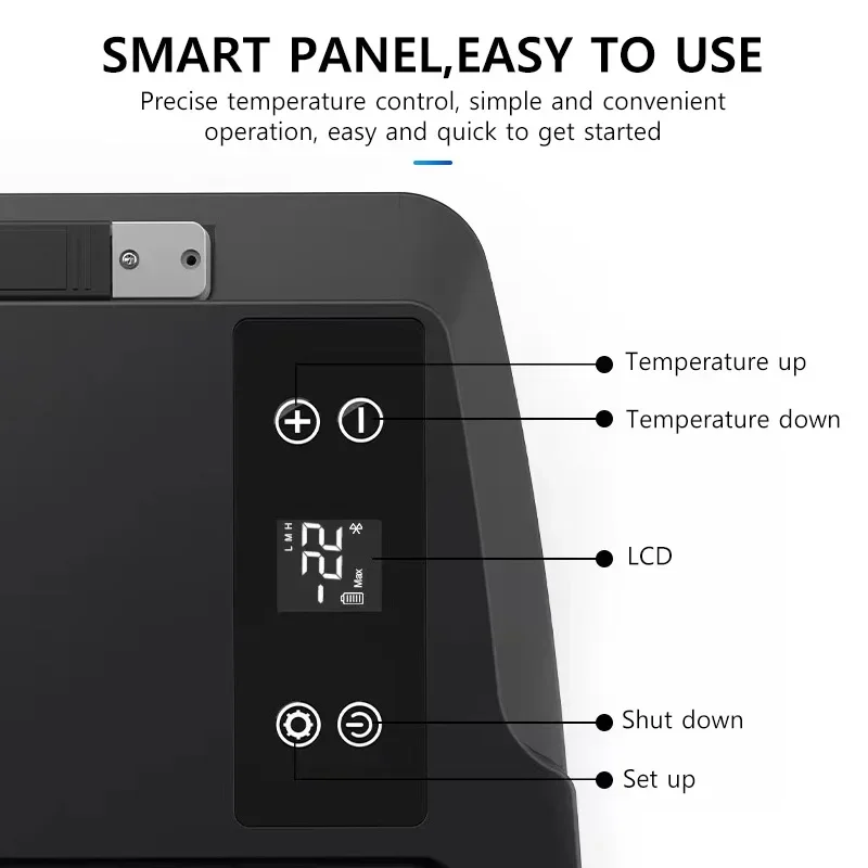 For Tesla Model 3 Car Refrigerator APP Control 20 Liter Volt Portable Compressor Freezer Cooler Fridge Outdoor Travel Camping