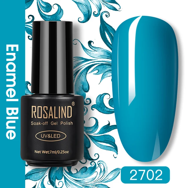 ROSALIND Nail Gel Polish Glitter Series Gel Varnishes All For Manicure Soak Off UV Lamp Nails Art Semi Permanent Gel Polish RA2702