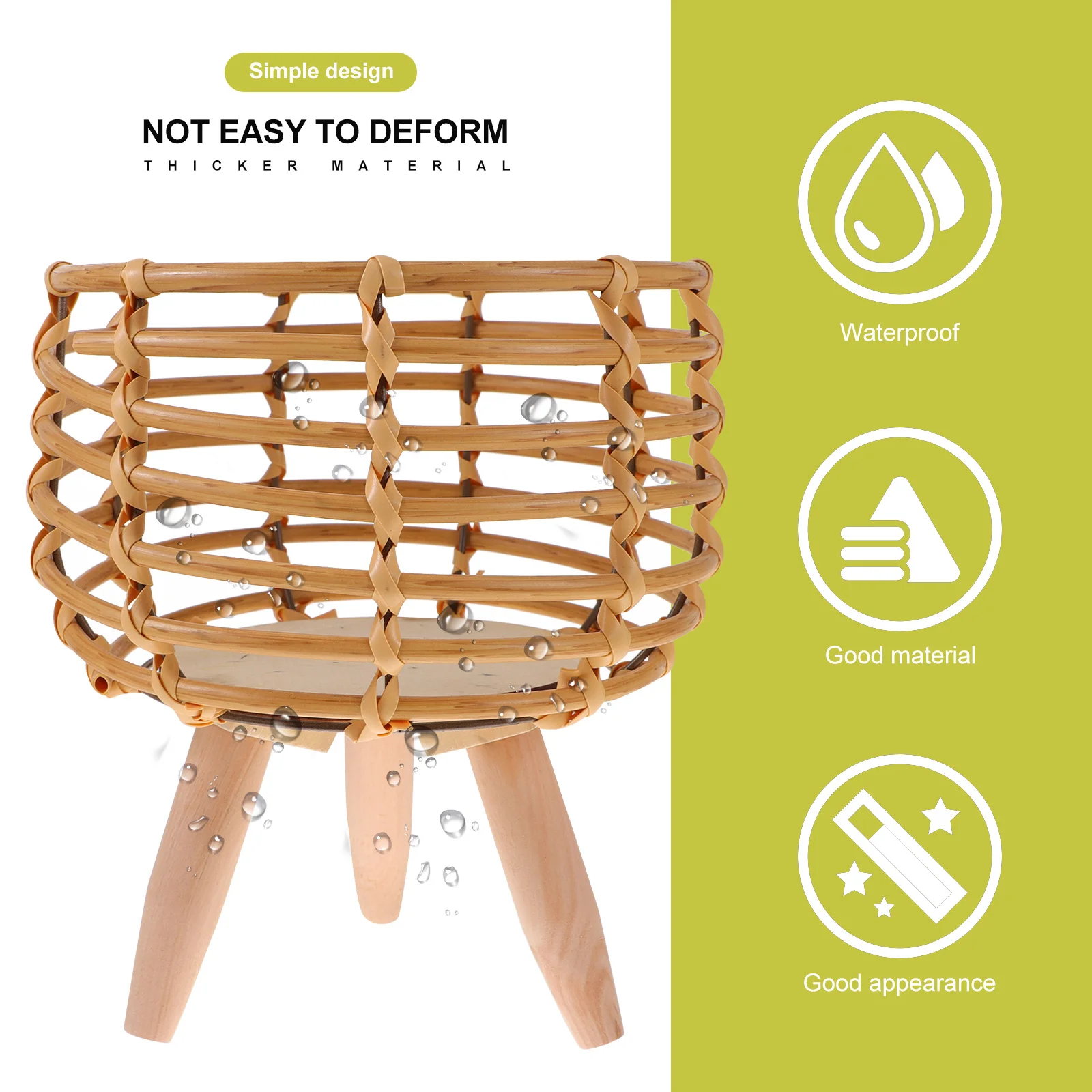 Garden Plant Stand Rattan Bonsai Holder 2