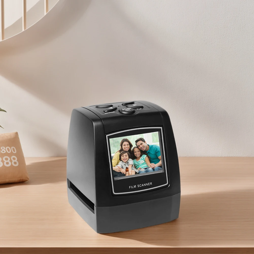 35/135mm Slide Film Converter 2.4Inch LCD Screen Photo Digital Image Viewer Support Editing & Sharing for Old Film To JPEG