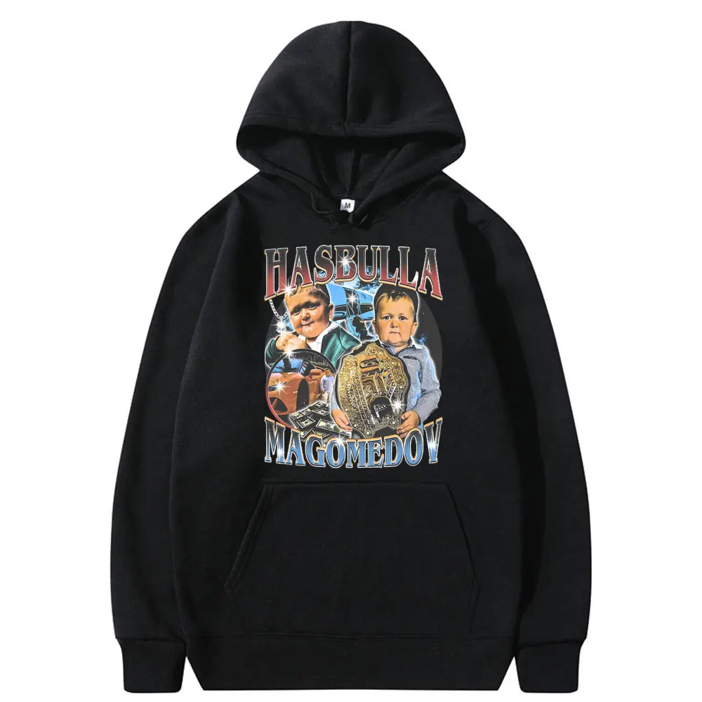 

Hasbulla Magomedov Graphic Hoodie Male Trend Funny Meme Men's Vintage Hoodies Pullover Men Women Casual Fleece Cotton Sweatshirt