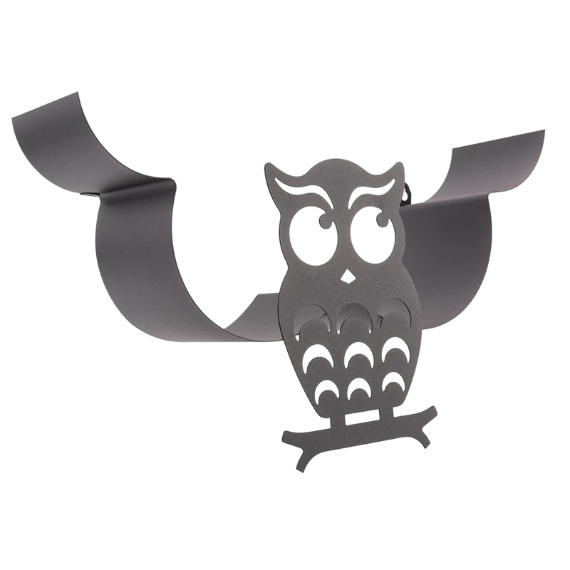 Owl Decorative Toilet Paper Holder - Free-Standing Bathroom Tissue Storage Black Wall Mounted Roll Tissue Storage Shelf