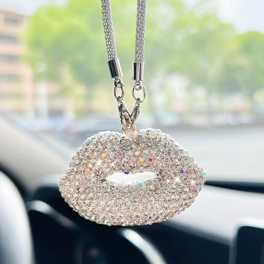 Bling Heart Car Hanging Ornament – Diamond Crystal Rearview Mirror Pendant For Cars, Trucks, SUVs - View #8