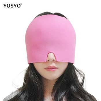 젤 콜드 두통 아이스 캡 편두통 완화 압력 완화, 통증 완화, 헤드 열 치료 헤드 랩 페이스 마스크 마사지 수면 도구