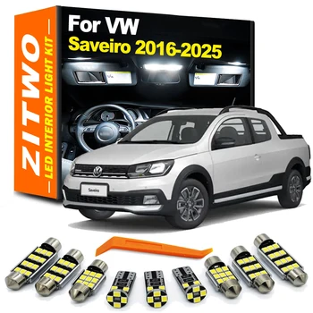 ZITWO 8Pcs LED Interior Dome Map Reading Light Kit For VW Volkswagen Saveiro 2016- 2020 2021 2022 2023 2024 2025 Accessories 1