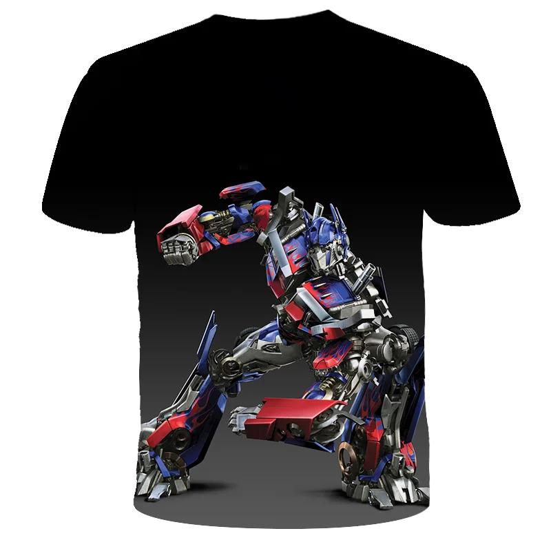 New 2022 Children clothes Transformers 3D Tshirts Children Casual Fashion Boy Girl Kids Printed T-shirt movie Tops Tee children's t shirt with animals	