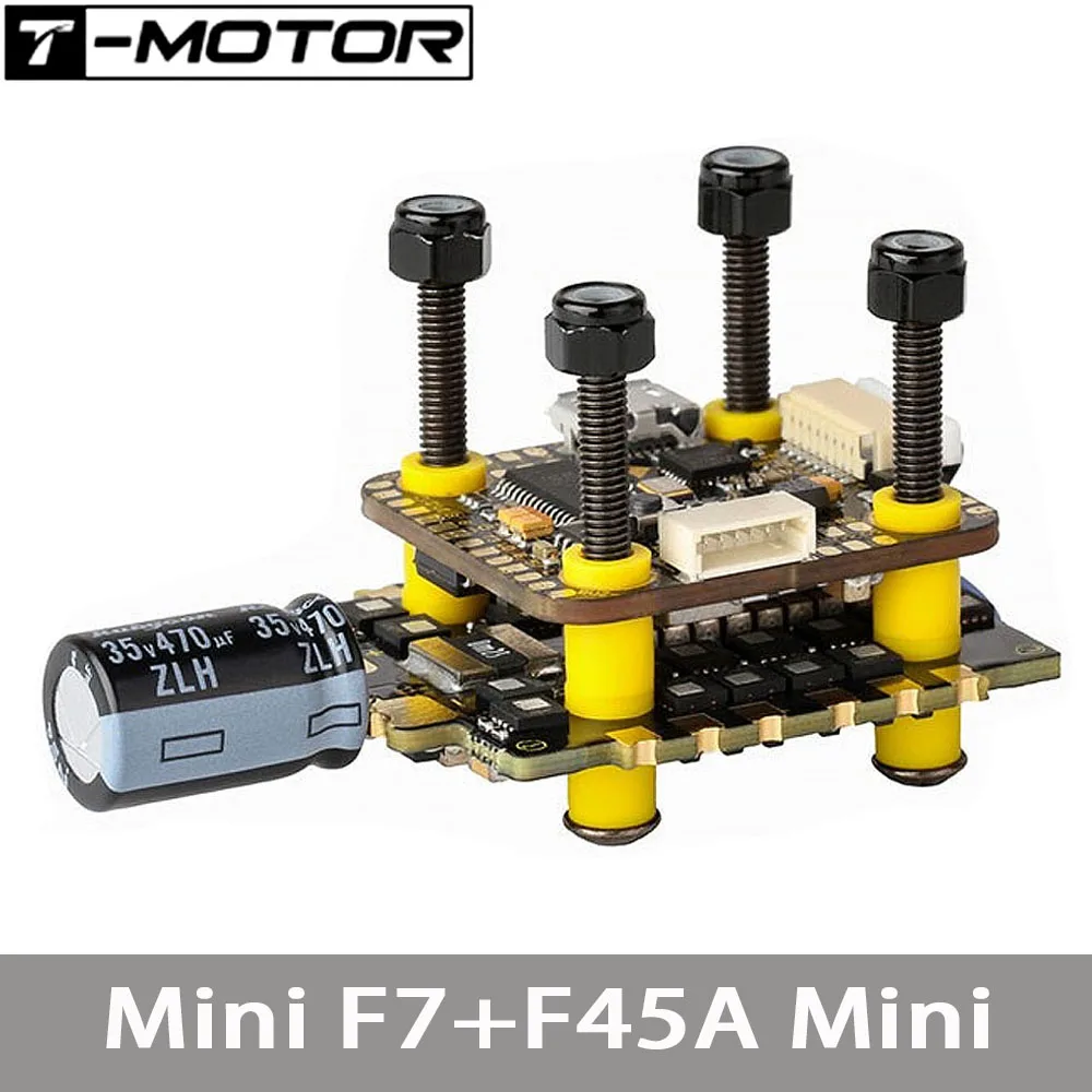 

T-MOTOR mini F7 F45A 20x20 Stack HD 6S 4in1 BLHeli32 Flight Controller FC ESC Combo FPV Racing freestyle Drones DIY Parts