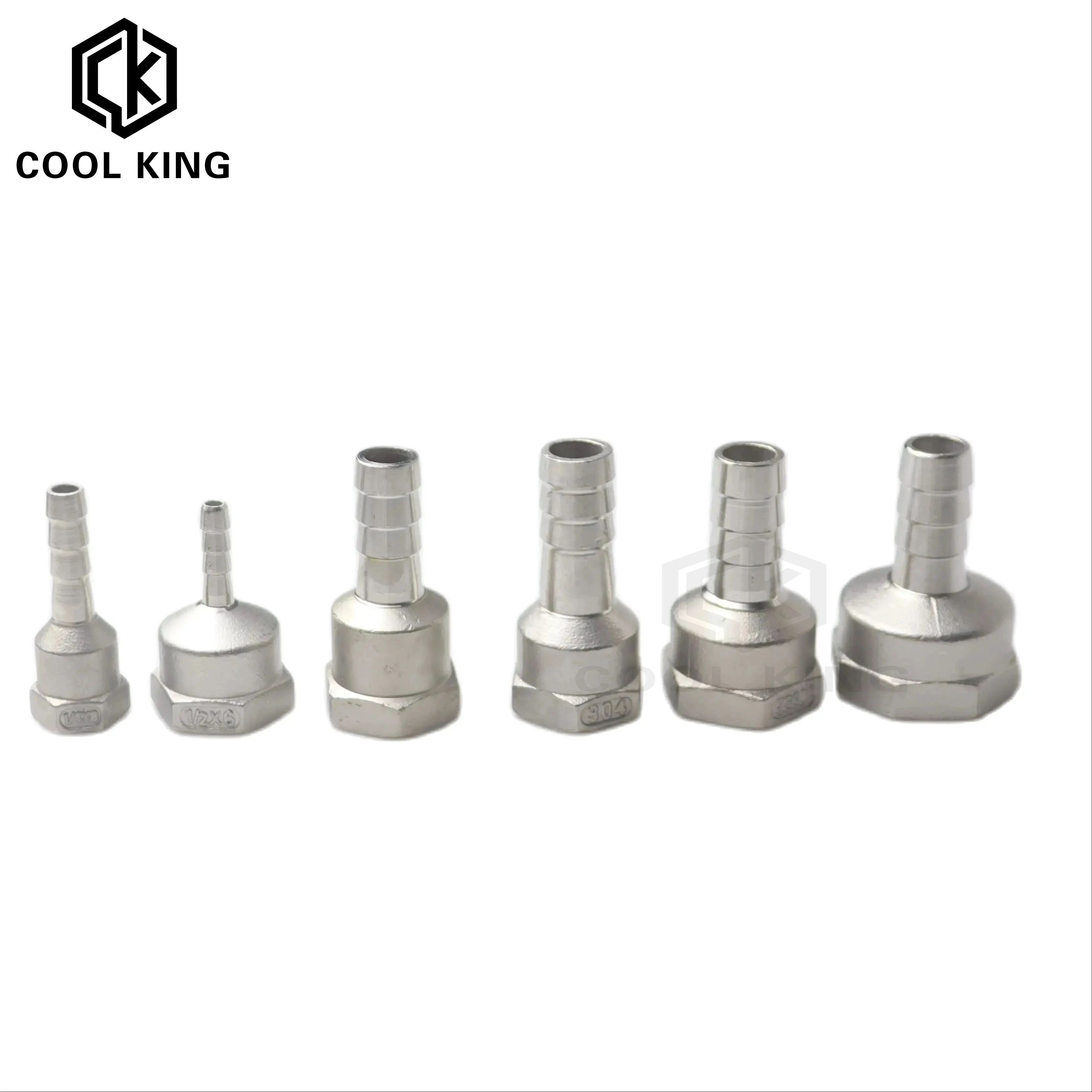 304 Stainless Steel Hose Barb Connector Male And Female Threaded Leather Pipe Joints Elbow Adapter 6MM/8MM10MM15/20MM1/4"-1/2" pipe fitting hose pipe fitting